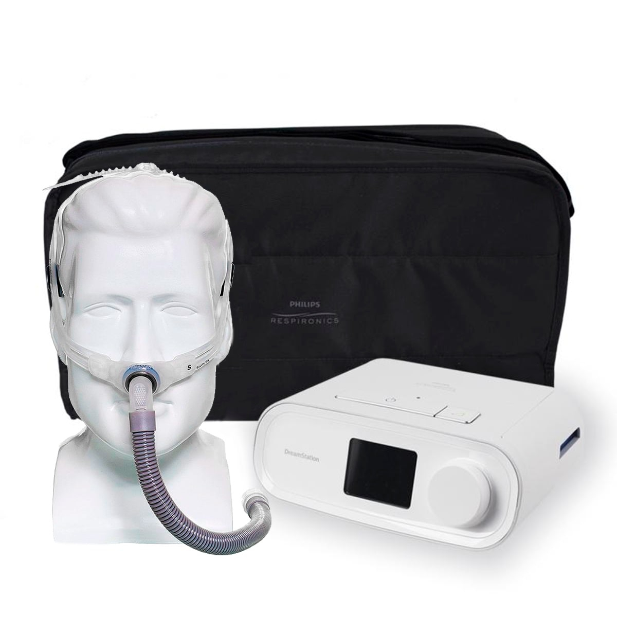 Kit CPAP Auto DreamStation com Máscara nasal Nuance da