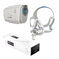 Kit CPAP Portátil Automático AirMini e Máscara Facial AirTouch F20 - Resmed