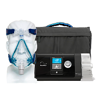 Kit CPAP Automático AirSense 10 AutoSet com Umidificador e Máscara Facial Mirage Quattro