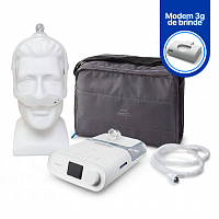 CPAP Automático DreamStation com Umidificador e DreamWear + Traqueia Aquecida 