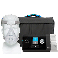 Kit CPAP Automático AirSense 10 AutoSet com Umidificador e Máscara Facial Quattro Air