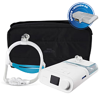 Kit CPAP automático DreamStation com Umidificador e Máscara nasal P30i